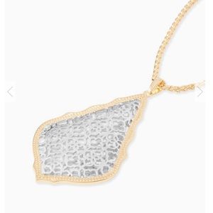 Kendra Scott Aiden Gold Necklace Silver Filigree